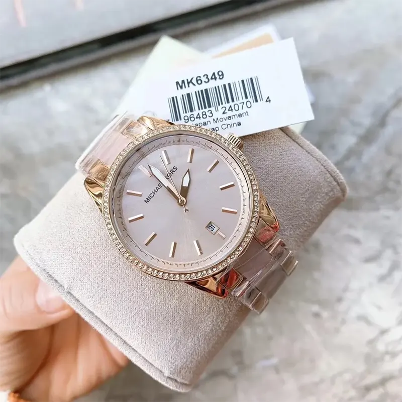 Michael Kors Ritz Rose Gold Dial Rose Gold Ladies Watch- MK6349